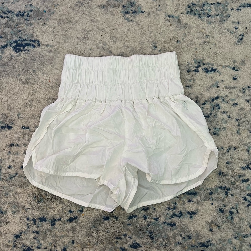 White Free People Movement The Way Home Shorts